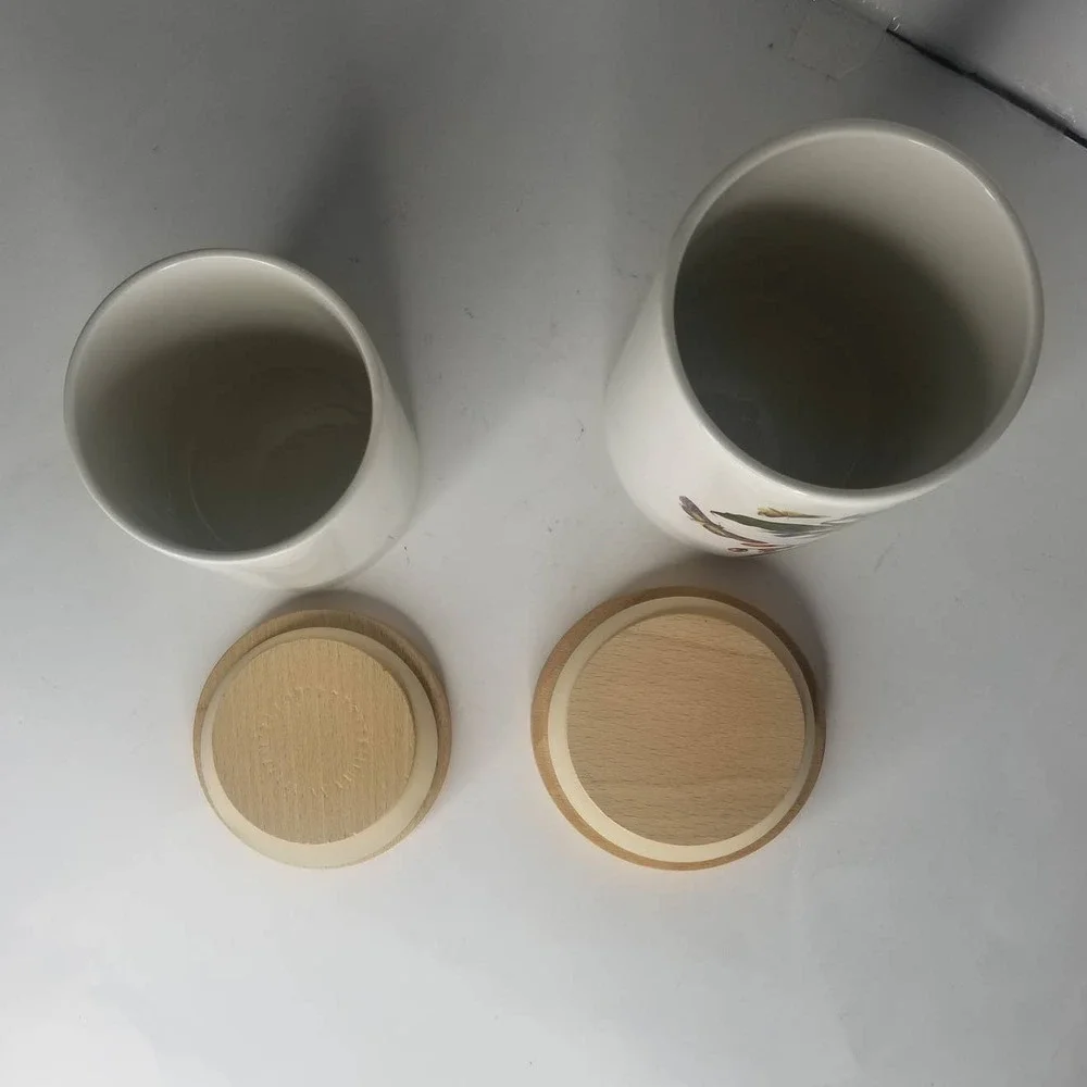 Portmeirion Ceramic Canisters - Set of 2